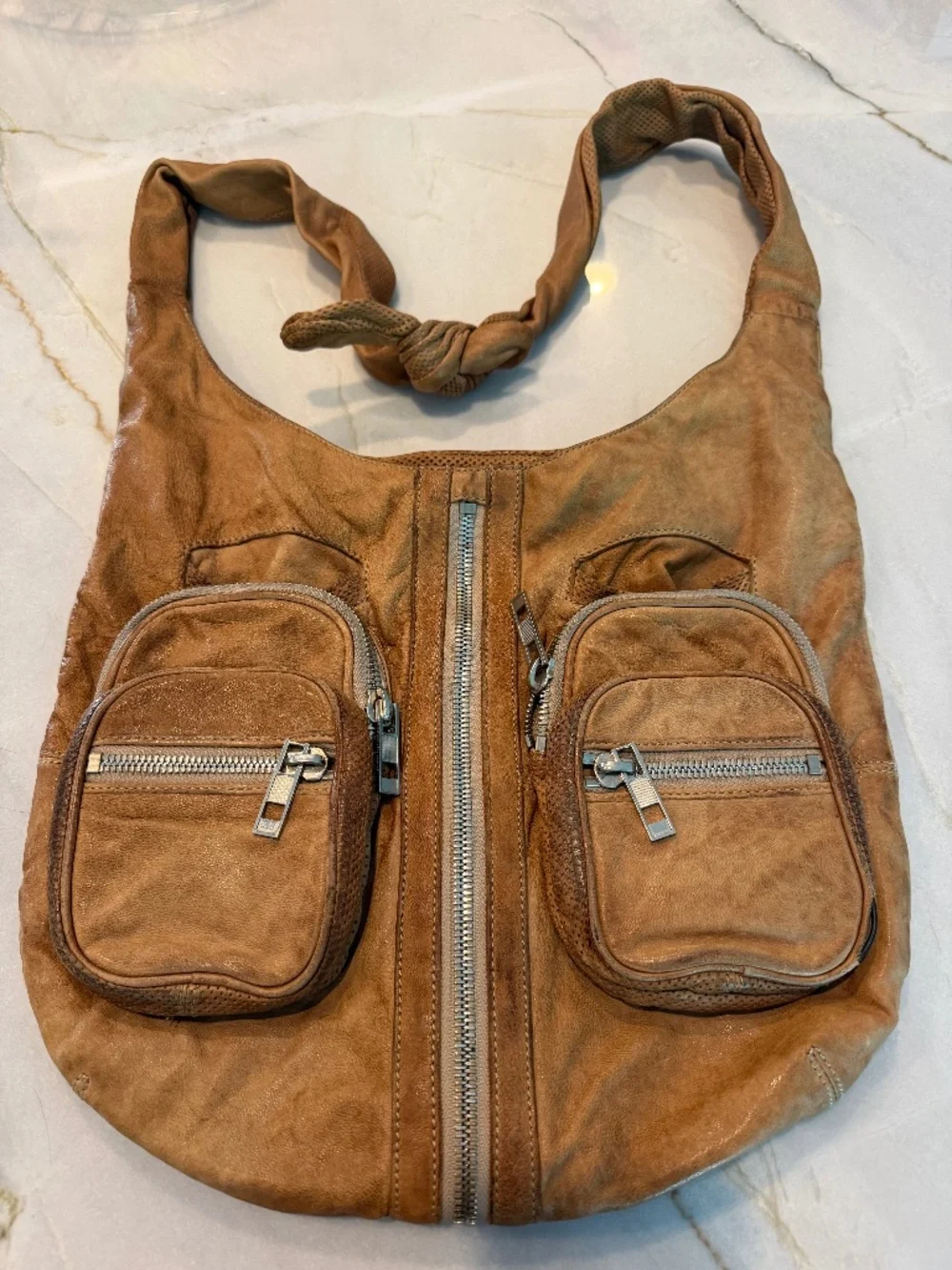 Alexander Wang vintage Donna hobo bag, soft tan leather